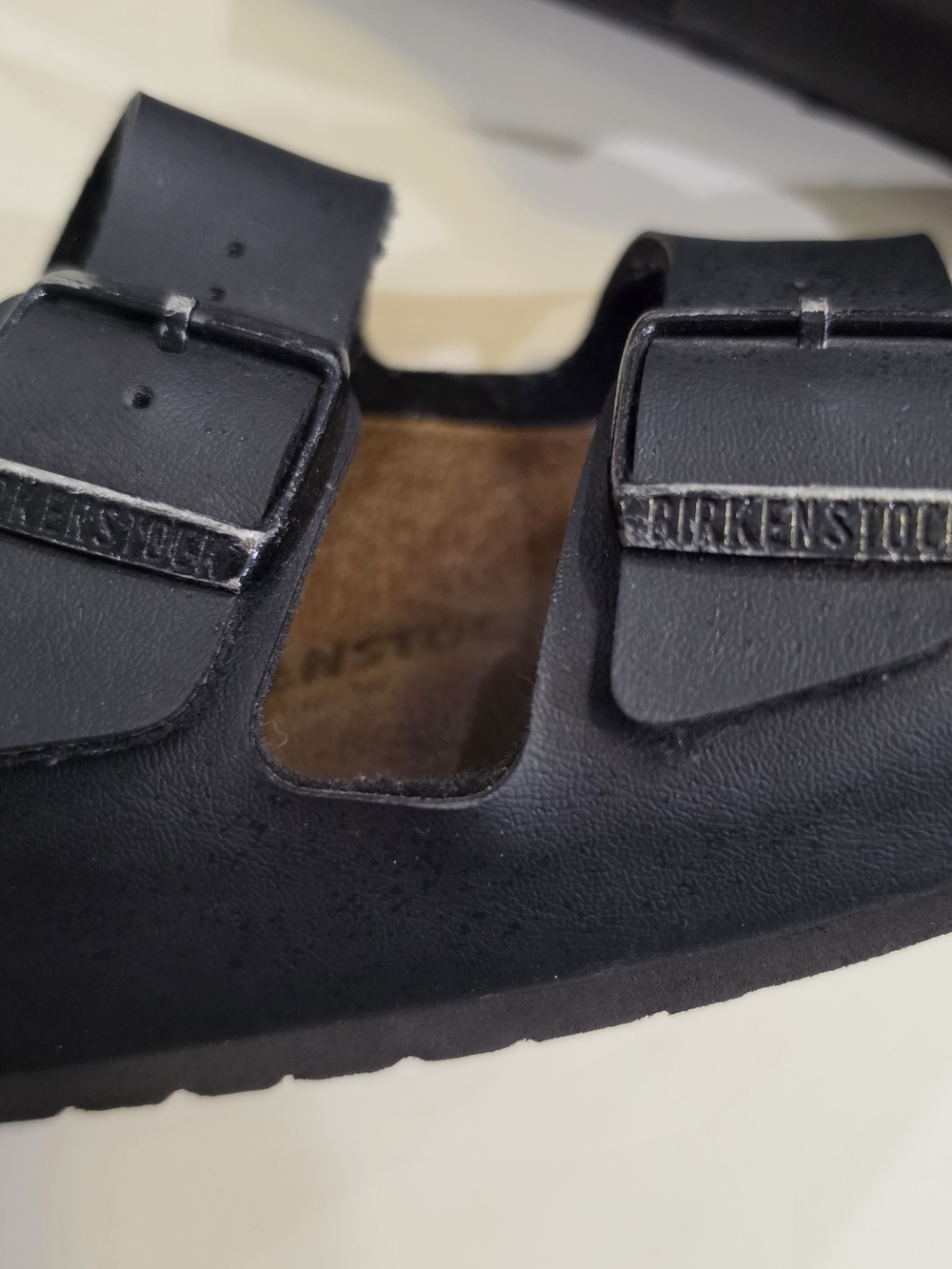 Birkenstock Black Two-Strap Sandals with Buckles Size 42 - Picture 6 of 10